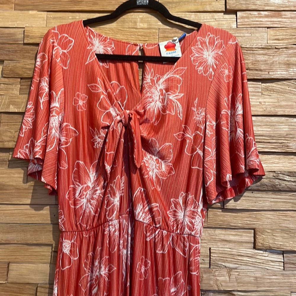 FARM Rio Red Floral Jumpsuit - Picture 4 of 7